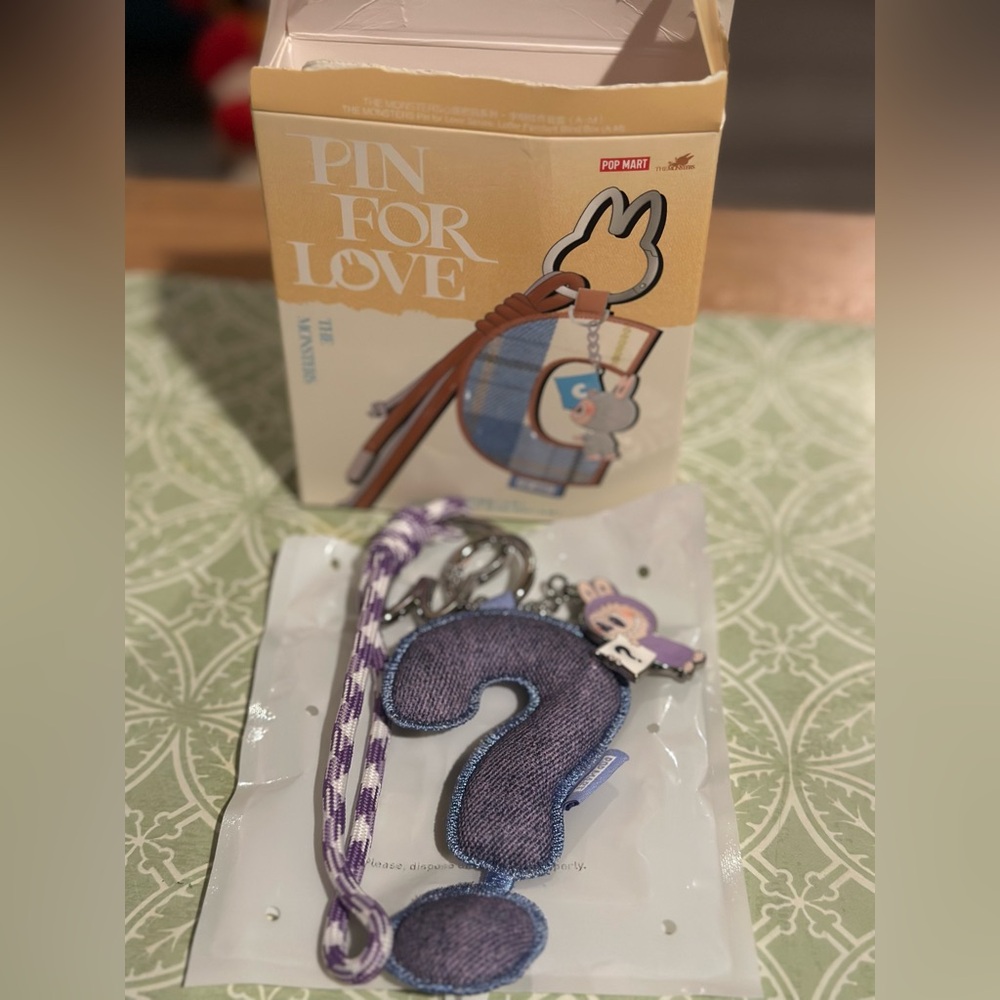 THE MONSTERS Pin for Love Series- Letter Pendant Blind Box “The ?”